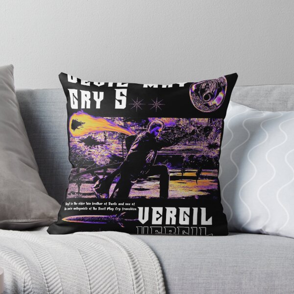 Devil May Cry 5 Vergil Throw Pillow RB0301 product Offical Avatar Merch